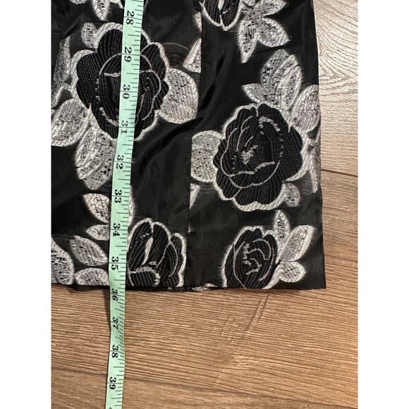 Prabal Gurung Dresse Black Silver Floral Jacquard Mini Dress 4 - Picture 3 of 14